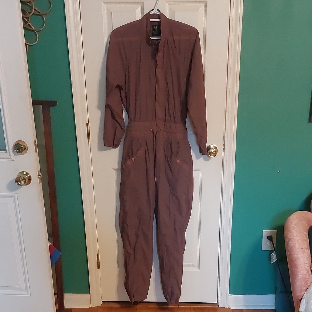 Athleta Chocolate Brown Jumpsuit - Picture 2 of 8